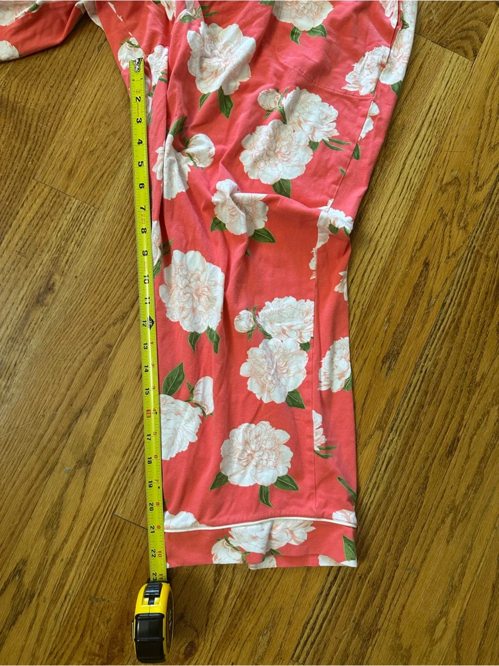 BedHead Pajamas Cropped Perfect Peonies Jersey Pajama Set - Picture 9 of 9